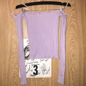 Off the shoulder crop top